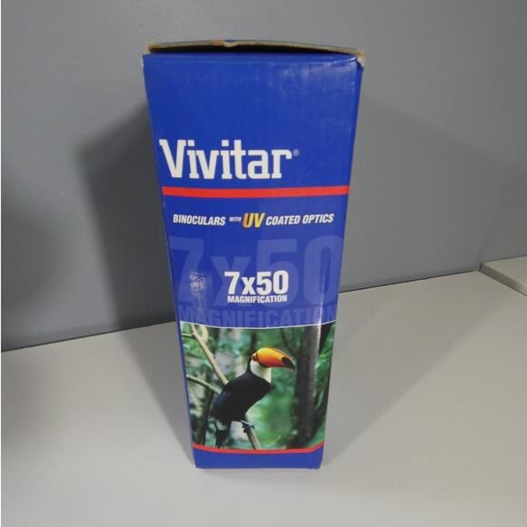 Vivitar Binoculars UV Coated Optics 7x50 Magnification Carry Case Like New - Picture 3 of 4